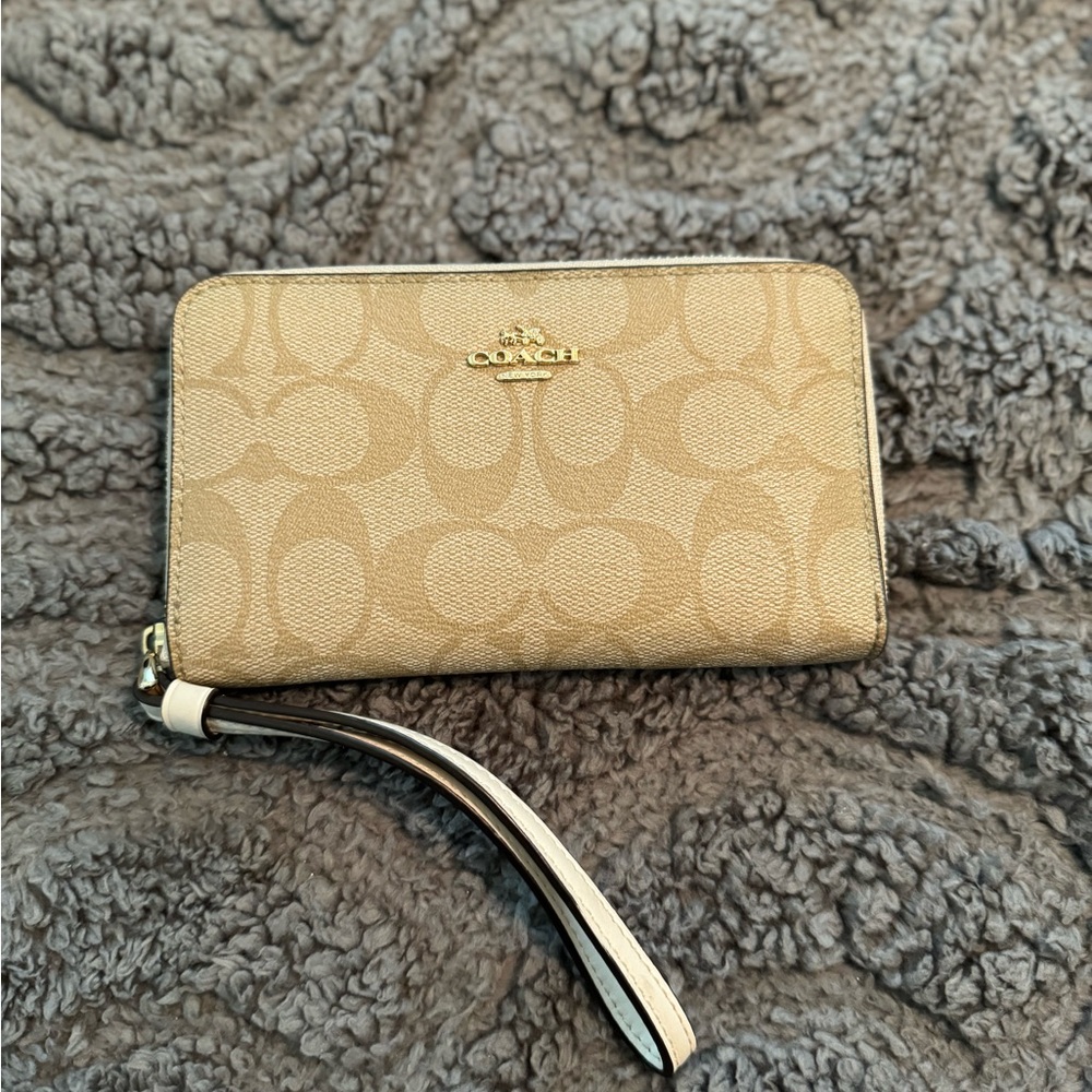 Cream and Light Khaki COACH Wallet